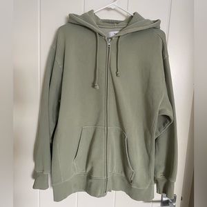 Aritzia TNA Boyfriend Zip Up!